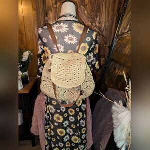 EUC Sayulita Crochet Backpack by The Sak